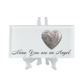 Dicksons TLGL48SWH Tbltop Tile Nana Angel White W/Locket