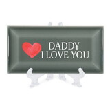 Dicksons TLM45EG Tbltop Tile Daddy I Love You Grey