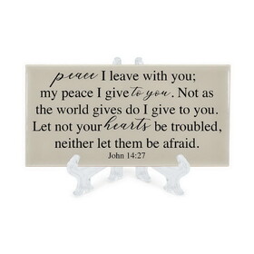 Dicksons TLM54IV Tabletop Tile Peace I Leave John 14:77