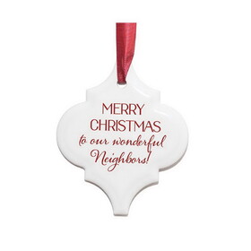 Dicksons TLPA04 Ornament-Merry Christmas/Neighbors
