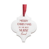 Dicksons TLPA07 Ornament-Merry Christmas/Best Nurse
