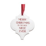 Dicksons TLPA12 Ornament-Merry Christmas/Best Niece