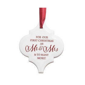 Dicksons TLPA25 Ornament-Mr. And Mrs. First Christmas