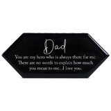 Dicksons TLPT08B Tabletop Black Tile Dad You Are My Hero