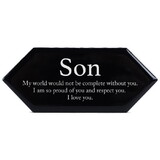 Dicksons TLPT09B Tabletop Black Tile Son My World Would