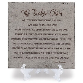 Dicksons TLQ19SGY Tbltop Tile The Broken Chain 6X6 Grey