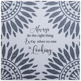 Dicksons TLQ70CP Tabletop Tile Always Do Right Cream