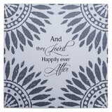Dicksons TLQ72CP Tabletop Tile They Loved Happily Cream