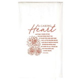 Dicksons TOWEL-106 Towel A Caring Heart Floursack Cotton
