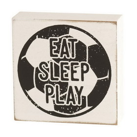 Dicksons TPLK33-118 Ttop Plk Soccer Eat Sleep Play Mdf 3"H
