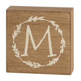 Dicksons TPLK33-152 Ttop Plk  "M" Monogram Mdf Wd 3X3"