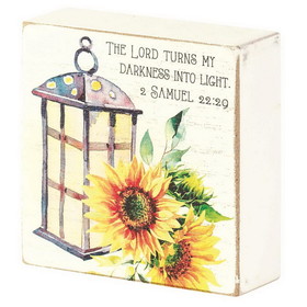 Dicksons TPLK33-172 Tabletop Plaque The Lord Turns 2Sam22:29