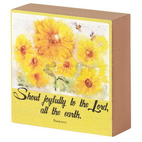 Dicksons TPLK33-176 Plaque Shout Joy To The Lord Psalm 100:1