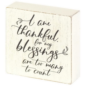 Dicksons TPLK33-190 I Am Thankful For My Tabletop Plaque