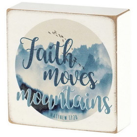 Dicksons TPLK33-203 Tabletop Plaque Faith Moves Mountains