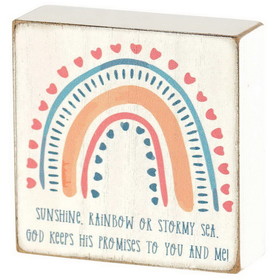 Dicksons TPLK33-207 Tabletop Plaque Sunshine Rain Stormy Sea