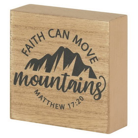 Dicksons TPLK33-219 Tabletop Plaque Faith Can Move Mountains