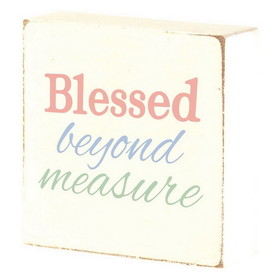 Dicksons TPLK33-225 Tabletop Plaque Blessed Beyond Measure
