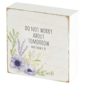 Dicksons TPLK33-231 Tabletop Plaque Do Not Worry About 3X3