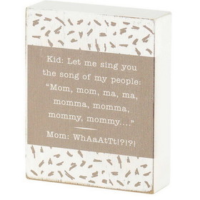 Dicksons TPLK34-262 Mom Song Of My Tabletop Plaque White