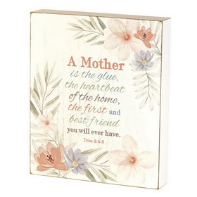 Dicksons TPLK810-72 Tabletop Plaque A Mother Is The Glue