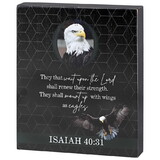 Dicksons TPLK810-85 Tabletop Plaque Eagle Isaiah 40:31 8X10