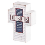 Dicksons TPLKC34-102 Tabletop Plaque Cross Names Of Jesus 3X4