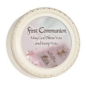 Dicksons TR328SI First Communion Script Ivory