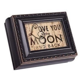 Dicksons TS744B Tiny Square Keepsake Box Love You Moon