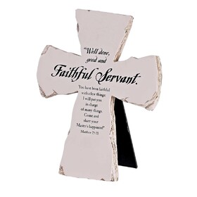 Dicksons TTCR-3005 Tabletop Cross Faithful Servant 7H