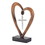 Dicksons TTCR-345 Tabletop Figurine Heart Silver Cross