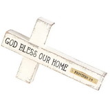 Dicksons TTCR-453 Tabletop Cross God Bless Our Home