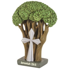 Dicksons TTFIGR-108 Tree Cross Jeremiah 29:11 Figurine 4.25"