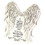 Dicksons TTPLQR-507 Angel'S Wings Tabletop Plaque Easel Back