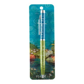 Dicksons W-481 Pen-Psalm 23 The Lord..Ant Brass Metal