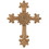 Dicksons WCR-185 Wall Cross Brown Medallion Resin 11.5In