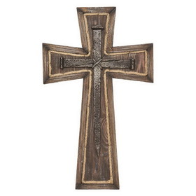 Dicksons WCW-303 Wood Wall Cross 17" With Rope Accent
