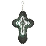 Dicksons WS-2 Wind Spinner Cross Green Steel 12In