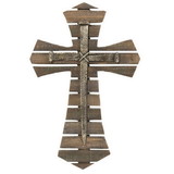 Dicksons WWC-75 Wood Wall Cross Nails Resin 16In
