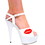 Karo's Shoes 0037 approximately 6" Heel, White Patent, Size 10