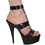 Karo's Shoes 0611-6" approximately 6" Heel, Black Patent, Size 10