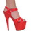 Karo's Shoes 0707 approximately 7" Heel, Red Patent, Size 10