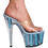 Karo's Shoes 0969-7" approximately 7" Heel, Baby Blue Glitter, Size 12