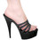 Karo's Shoes 3143 approximately 6" Heel, Black, Size 14