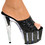 Karo's Shoes 3158 approximately 7" Heel, Black Glitter, Size 12