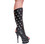 Karo's Shoes 3299-K/H approximately 7" Heel, Black Leather, Size 10