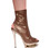 Karo's Shoes 3309 approximately 6" Heel, Bronze Metallic Leather with r/s, Size 10