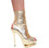 Karo's Shoes 3309 approximately 6" Heel, Bronze Metallic Leather with r/s, Size 10