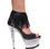 Karo's Shoes 3315 approximately 7" Heel, black leather w/black leather, Size 10