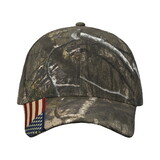 Kati LC350C Full Twill Camo with Woven Flag Visor Cap